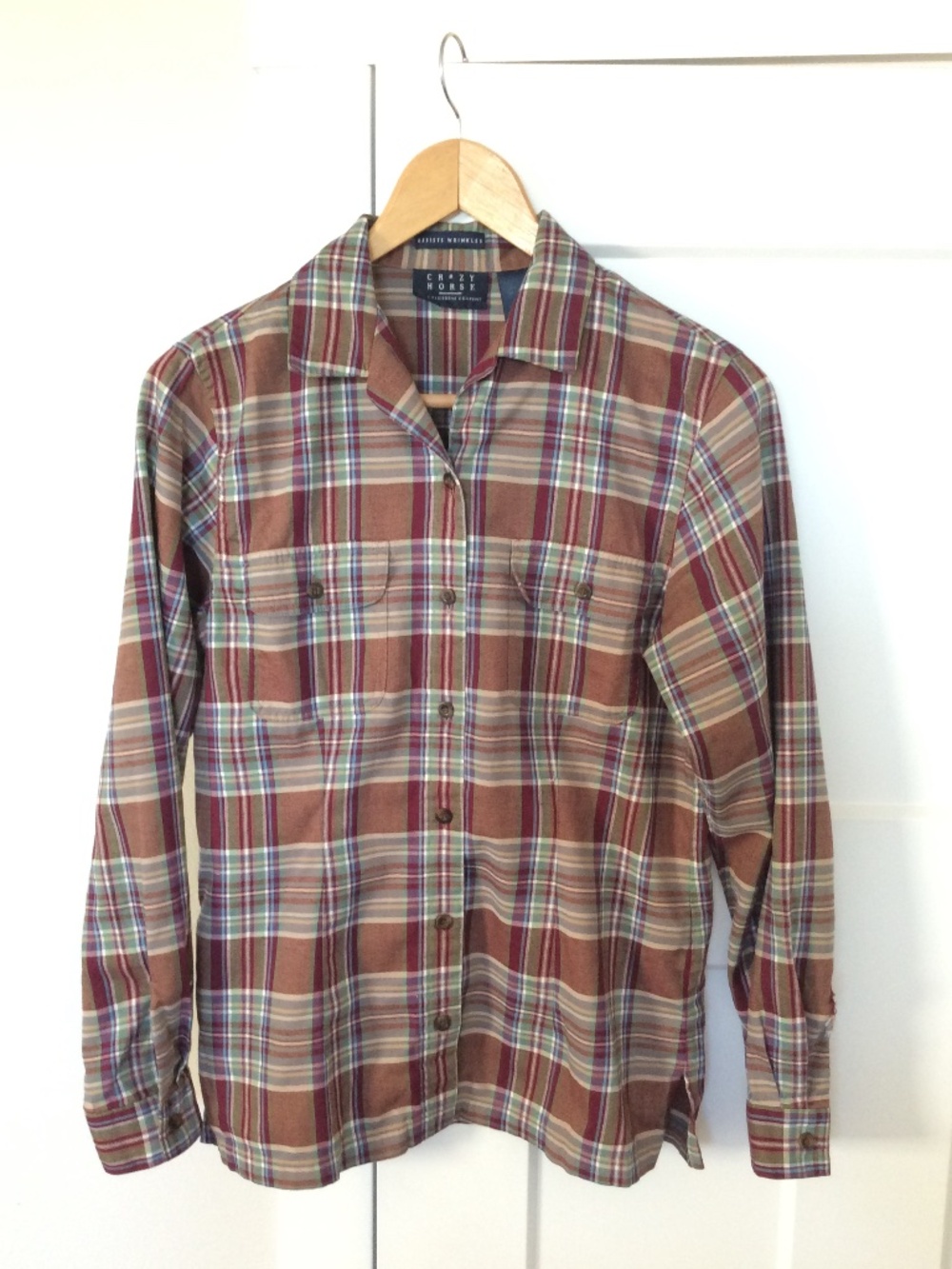 Crazy Horse Vintage W's Small plaid shirt flannel
